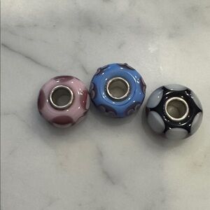 Set of Three Glass Beads